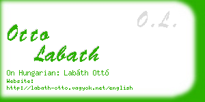 otto labath business card